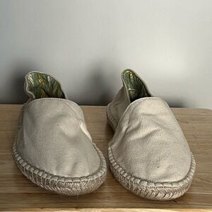 New UBUNTU life Men’s Beige Slip-On Espadrilles Afridrilles Flats Sz 12.5